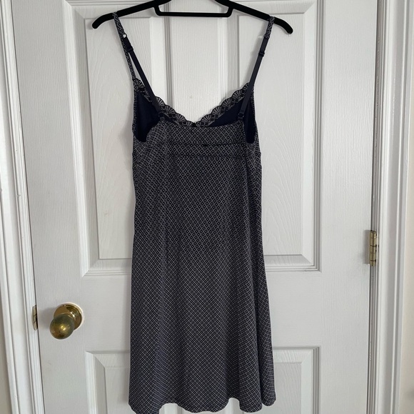 Patterned Black Lingerie Style Dress - Picture 4 of 8